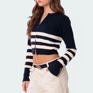 Edikted Zip Up Cardigan